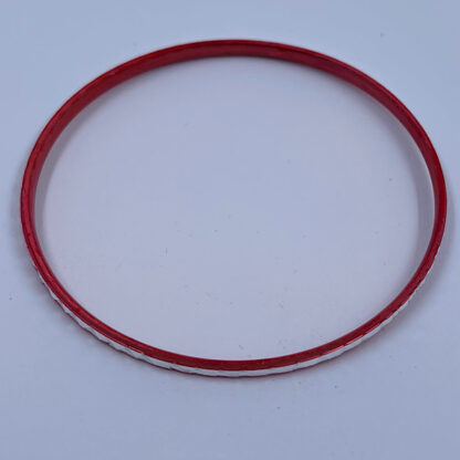 Armbånd rød med mønster ring.dk armring