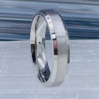 Stålring børstetstål Stainless Steel ring Størrelse 58