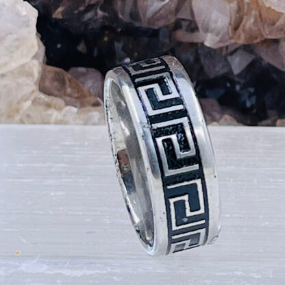 Stålring labyrintmønster Celtic Viking Stainless Steel ring Størrelse 59